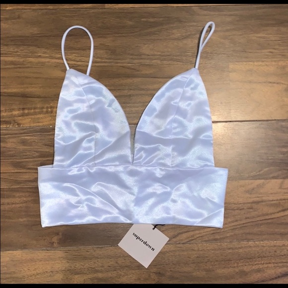 superdown Tops - Revolve silk crop top